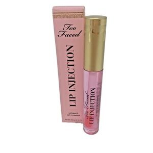 Too Faced Lip Injection Ultimate Lip Plumper Plumping Lip Gloss Pink Tint New